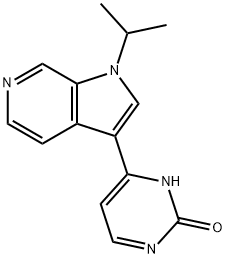 4-(1-isopropyl-1H-pyrrolo[2,3-c]pyridin-3-yl)pyriMidin-2-ol 结构式