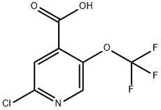 2-氯-5-三氟甲氧基异烟酸 结构式