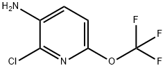 2-CHLORO-6-(TRIFLUOROMETHOXY)PYRIDIN-3-AMINE 结构式