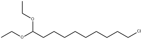 10-氯-1,1-二乙氧基癸烷 结构式