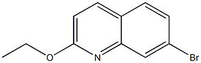 7-溴-2-乙氧基-8-甲氧基喹啉 结构式