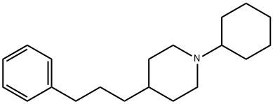 1-环己基-4-(3-苯丙基)哌啶 结构式