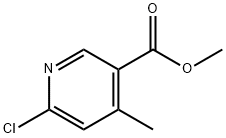 6-氯-4-甲基吡啶-3-羧酸甲酯 结构式