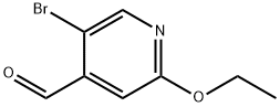 5-溴-2-乙氧基吡啶-4-甲醛 结构式