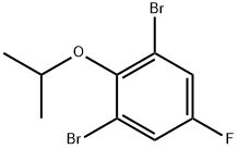 2,6-二溴-4-氟-1-异丙氧基苯 结构式