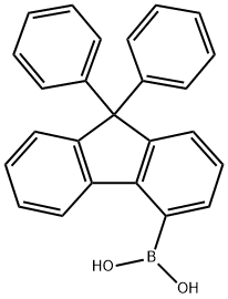 9,9-二苯基芴-4-硼酸 结构式