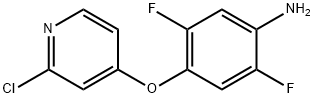 4 - ((2-氯吡啶-4-基)氧基)-2,5-二氟苯胺 结构式