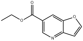 呋喃[3,2-B]吡啶-6-甲酸乙酯 结构式