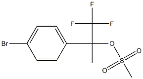 2-(4-溴苯基)-1,1,1-三氟丙-2-基甲烷磺酸酯 结构式