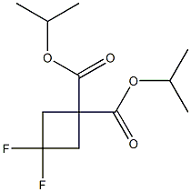 二异丙基-3,3-二氟环丁烷-1,1-二羧酸二 结构式