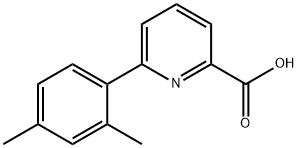 6-(2,4-二甲基苯基)吡啶甲酸 结构式