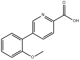 5-(2-甲氧苯基)皮考啉酸 结构式