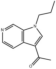 1-(1-丙基-1H-吡咯并[2,3-C]吡啶-3-基)乙酮 结构式