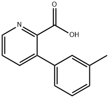 3-(3-甲基苯基)吡啶甲酸 结构式