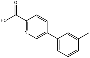 5-(M-甲苯基)皮考啉酸 结构式