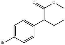 4-溴-Α-乙基-苯乙酸甲酯 结构式