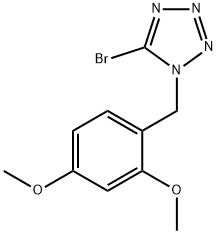 5 - 溴-1 - (2,4 - 二甲氧基苄基)四唑 结构式