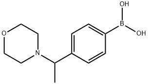 (4-(1-吗啉代乙基)苯基)硼酸盐酸 结构式