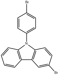 3-溴-9-(4-溴苯基)咔唑 结构式
