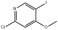 2-氯-5-碘-4-甲氧基吡啶 结构式