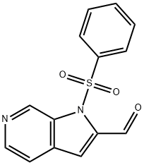 1-(Phenylsulfonyl)-6-azaindole-2-carbaldehyde 结构式