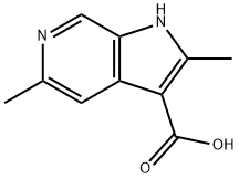 2,5-DiMethyl-6-azaindole-3-carboxylic acid 结构式