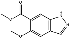 5-甲氧基-1H-吲唑-6-羧酸甲酯 结构式