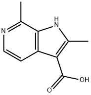 2,7-DiMethyl-6-azaindole-3-carboxylic acid 结构式