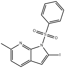 1-(Phenylsulphonyl)-2-iodo-6-Methyl-7-azaindole