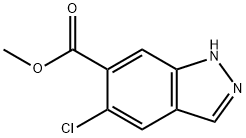 5-氯-吲唑-6-羧酸甲酯 结构式