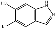 5-溴-6-羟基吲唑 结构式