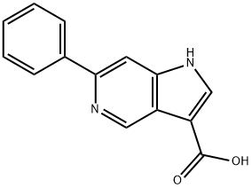 6-Phenyl-3-(5-azaindole)carboxylic acid 结构式