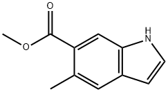 5-Methyl-indole-6-carboxylic acid Methyl ester 结构式