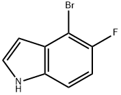 4-溴-5-氟-1H-吲哚 结构式