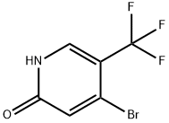 4-BROMO-2-HYDROXY-5-(TRIFLUOROMETHYL)PYRIDINE 结构式