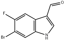 6-BroMo-5-fluoro-1H-indole-3-carboxaldehyde 结构式