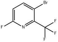 3-溴-6-氟-2-三氟甲基吡啶 结构式