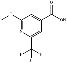 2-甲氧基-6-(三氟甲基)异烟酸 结构式