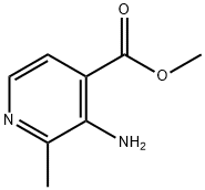 2-甲基-3-氨基异烟酸甲酯 结构式