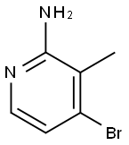 4-溴-3-甲基吡啶-2-胺 结构式