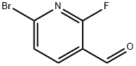 6-溴-2-氟-3-吡啶羧醛 结构式