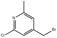 4-(broMoMethyl)-2-chloro-6-Methylpyridine 结构式