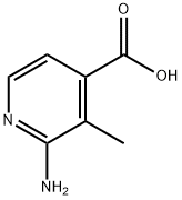 2-氨基-3-甲基-4-吡啶羧酸 结构式