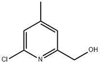 (6-氯-4-甲基吡啶-2-基)甲醇 结构式