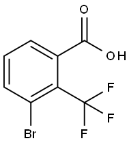 3-溴-2-三氟甲基苯甲酸 结构式