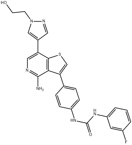 ILORASERTIB 结构式