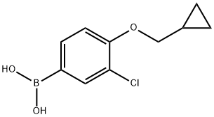 3-Chloro-4-(cyclopropylMethoxy)phenylboronic acid 结构式