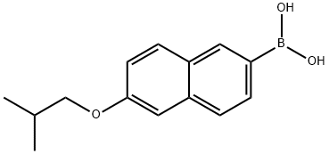 6-Isobutoxynaphthalene-2-boronic acid 结构式