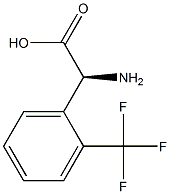 (2S)-2-AMINO-2-[2-(TRIFLUOROMETHYL)PHENYL]ACETIC ACID 结构式