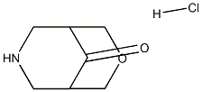 3-OXA-7-AZABICYCLO[3.3.1]NONAN-9-ONE, HYDROCHLORIDE 结构式